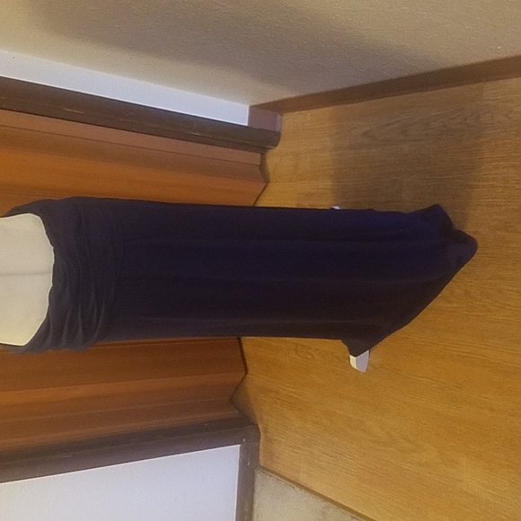 G.L.A.M. NAVY MAXI SKIRT - Picture 3 of 4